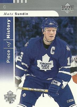 #83 Mats Sundin - Toronto Maple Leafs - 2002-03 Upper Deck Piece of History Hockey