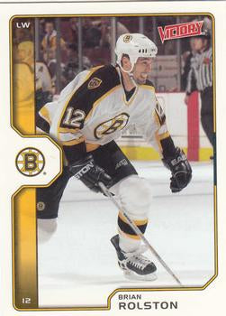 #20 Brian Rolston - Boston Bruins - 2002-03 Upper Deck Victory Hockey