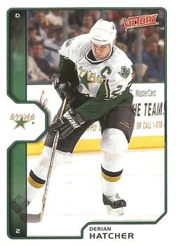 #72 Derian Hatcher - Dallas Stars - 2002-03 Upper Deck Victory Hockey