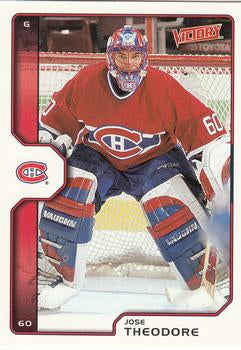 #109 Jose Theodore - Montreal Canadiens - 2002-03 Upper Deck Victory Hockey