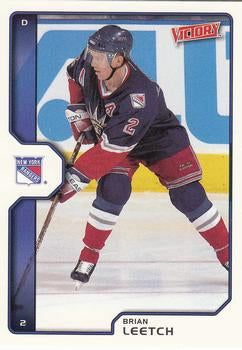 #141 Brian Leetch - New York Rangers - 2002-03 Upper Deck Victory Hockey