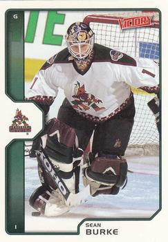 #163 Sean Burke - Phoenix Coyotes - 2002-03 Upper Deck Victory Hockey