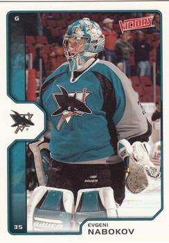 #179 Evgeni Nabokov - San Jose Sharks - 2002-03 Upper Deck Victory Hockey