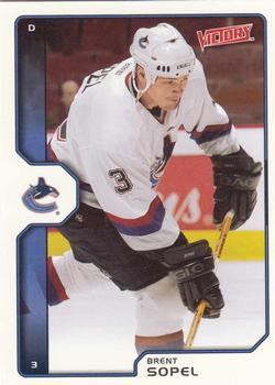 #206 Brent Sopel - Vancouver Canucks - 2002-03 Upper Deck Victory Hockey