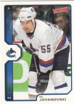 #210 Ed Jovanovski - Vancouver Canucks - 2002-03 Upper Deck Victory Hockey