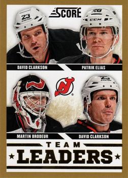 #567 David Clarkson / Martin Brodeur / Patrik Elias - New Jersey Devils - 2013-14 Score - Gold Hockey