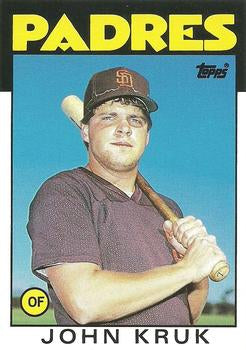 #56T John Kruk - San Diego Padres - 1986 Topps Traded Baseball