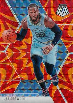 #56 Jae Crowder - Memphis Grizzlies - 2019-20 Panini Mosaic - Reactive Orange Basketball