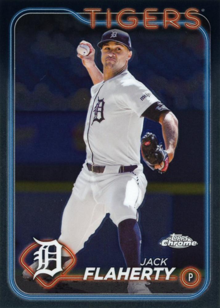 #56 Jack Flaherty - Detroit Tigers - 2024 Topps Chrome Baseball