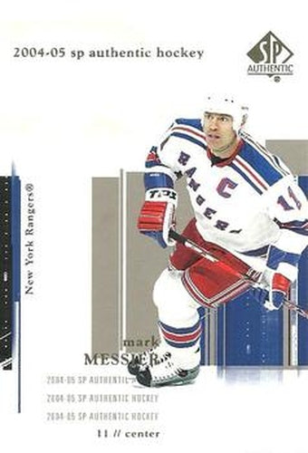 #56 Mark Messier - New York Rangers - 2004-05 SP Authentic Hockey