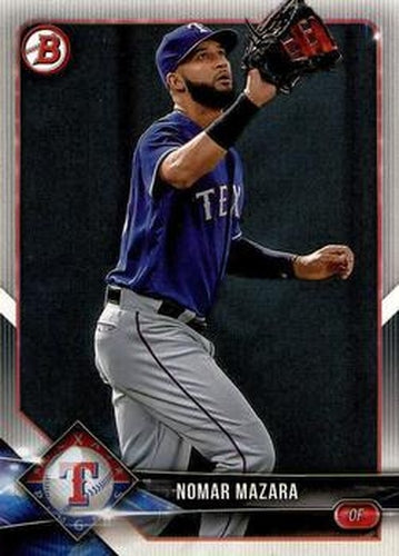 #56 Nomar Mazara - Texas Rangers - 2018 Bowman Baseball
