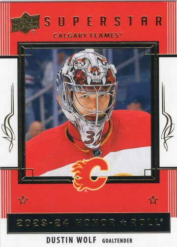 #HR56 Dustin Wolf - Calgary Flames - 2023-24 Upper Deck - Honor Roll Hockey