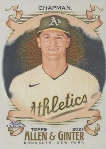 #56 Matt Chapman - Oakland Athletics - 2021 Topps Allen & Ginter Chrome Baseball