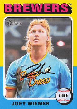#56 Joey Wiemer - Milwaukee Brewers - 2024 Topps Heritage Baseball
