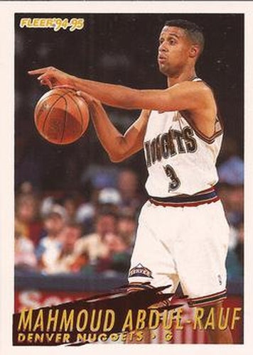 #56 Mahmoud Abdul-Rauf - Denver Nuggets - 1994-95 Fleer Basketball
