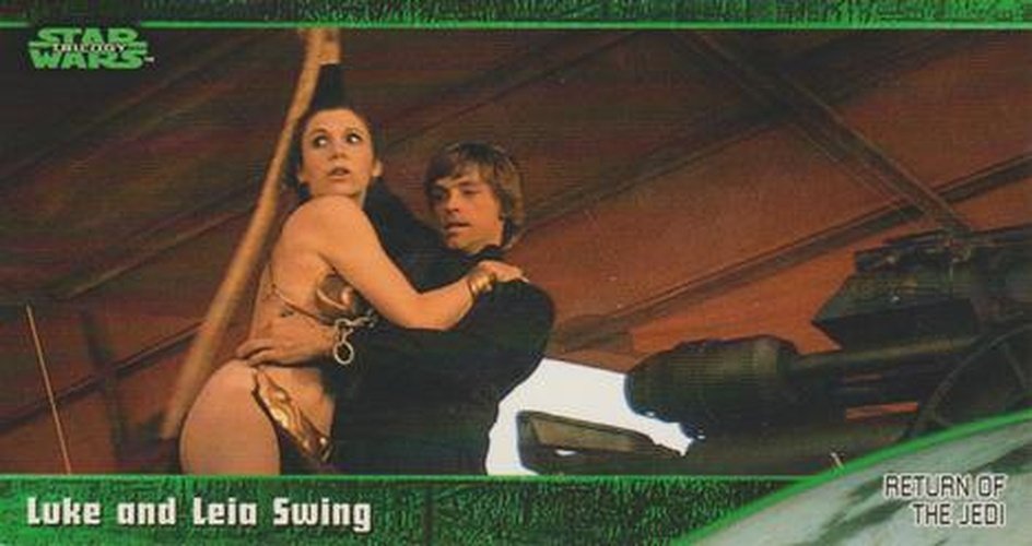 #56 Luke and Leia Swing - 1997 Topps Widevision Star Wars Trilogy