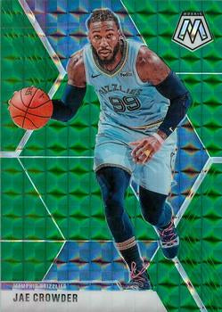 #56 Jae Crowder - Memphis Grizzlies - 2019-20 Panini Mosaic - Green Prizm Basketball