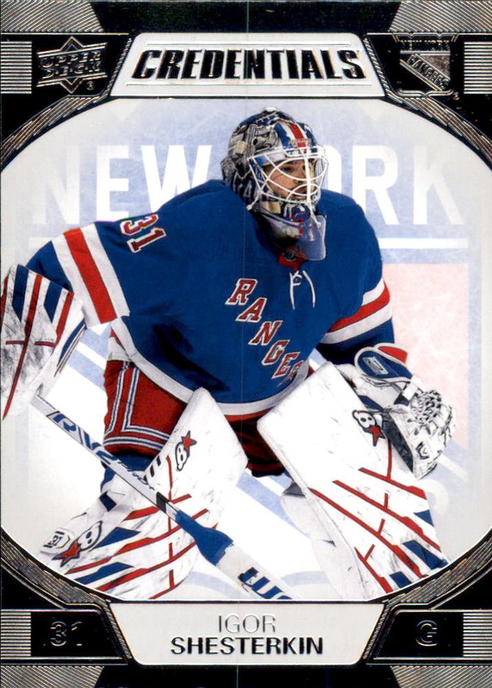 #56 Igor Shesterkin - New York Rangers - 2022-23 Upper Deck Credentials Hockey
