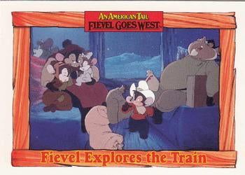 #56 Fievel Explores the Train - 1991 Impel An American Tail: Fievel Goes West