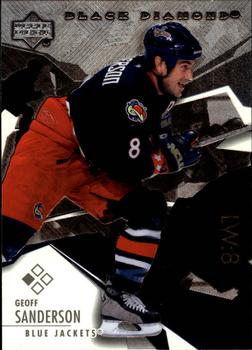 #14 Geoff Sanderson - Columbus Blue Jackets - 2003-04 Upper Deck Black Diamond Hockey