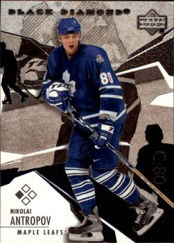 #71 Nik Antropov - Toronto Maple Leafs - 2003-04 Upper Deck Black Diamond Hockey