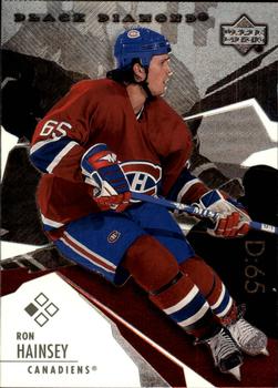 #76 Ron Hainsey - Montreal Canadiens - 2003-04 Upper Deck Black Diamond Hockey