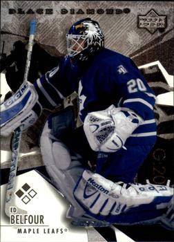 #102 Ed Belfour - Toronto Maple Leafs - 2003-04 Upper Deck Black Diamond Hockey