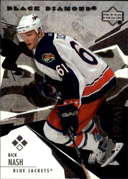 #132 Rick Nash - Columbus Blue Jackets - 2003-04 Upper Deck Black Diamond Hockey