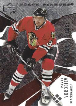 #185 Pavel Vorobiev - Chicago Blackhawks - 2003-04 Upper Deck Black Diamond Hockey