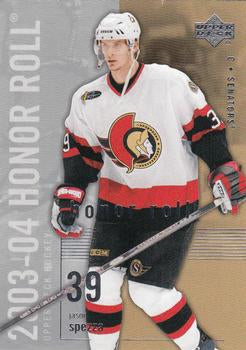 #59 Jason Spezza - Ottawa Senators - 2003-04 Upper Deck Honor Roll Hockey