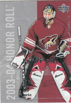#67 Sean Burke - Phoenix Coyotes - 2003-04 Upper Deck Honor Roll Hockey