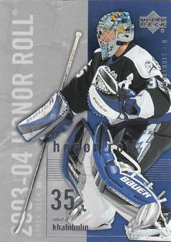 #78 Nikolai Khabibulin - Tampa Bay Lightning - 2003-04 Upper Deck Honor Roll Hockey