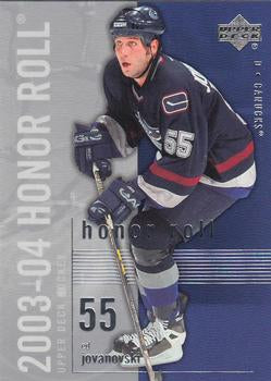 #84 Ed Jovanovski - Vancouver Canucks - 2003-04 Upper Deck Honor Roll Hockey