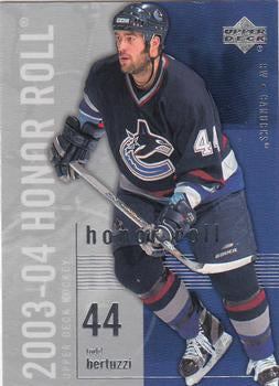 #87 Todd Bertuzzi - Vancouver Canucks - 2003-04 Upper Deck Honor Roll Hockey