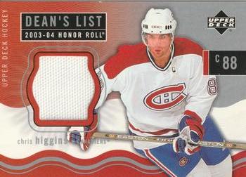 #173 Chris Higgins - Montreal Canadiens - 2003-04 Upper Deck Honor Roll Hockey