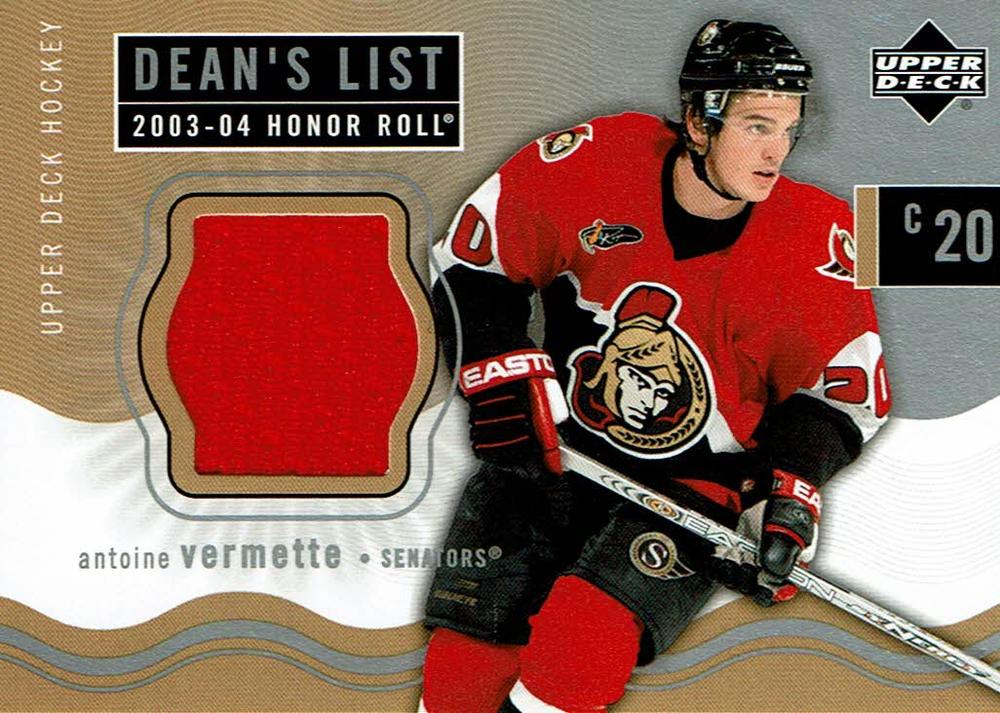 #177 Antoine Vermette - Ottawa Senators - 2003-04 Upper Deck Honor Roll Hockey