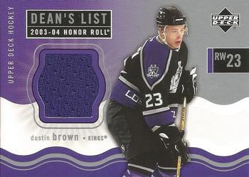 #183 Dustin Brown - Los Angeles Kings - 2003-04 Upper Deck Honor Roll Hockey