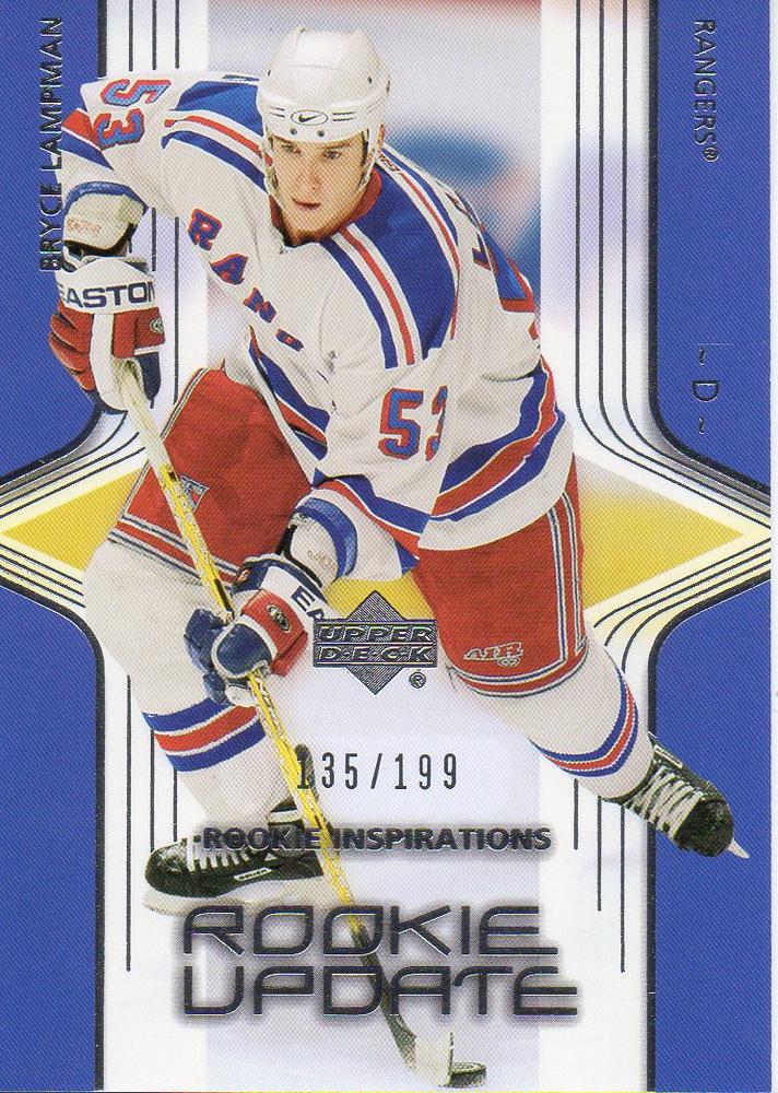 #181 Bryce Lampman - New York Rangers - 2003-04 Upper Deck Rookie Update Hockey