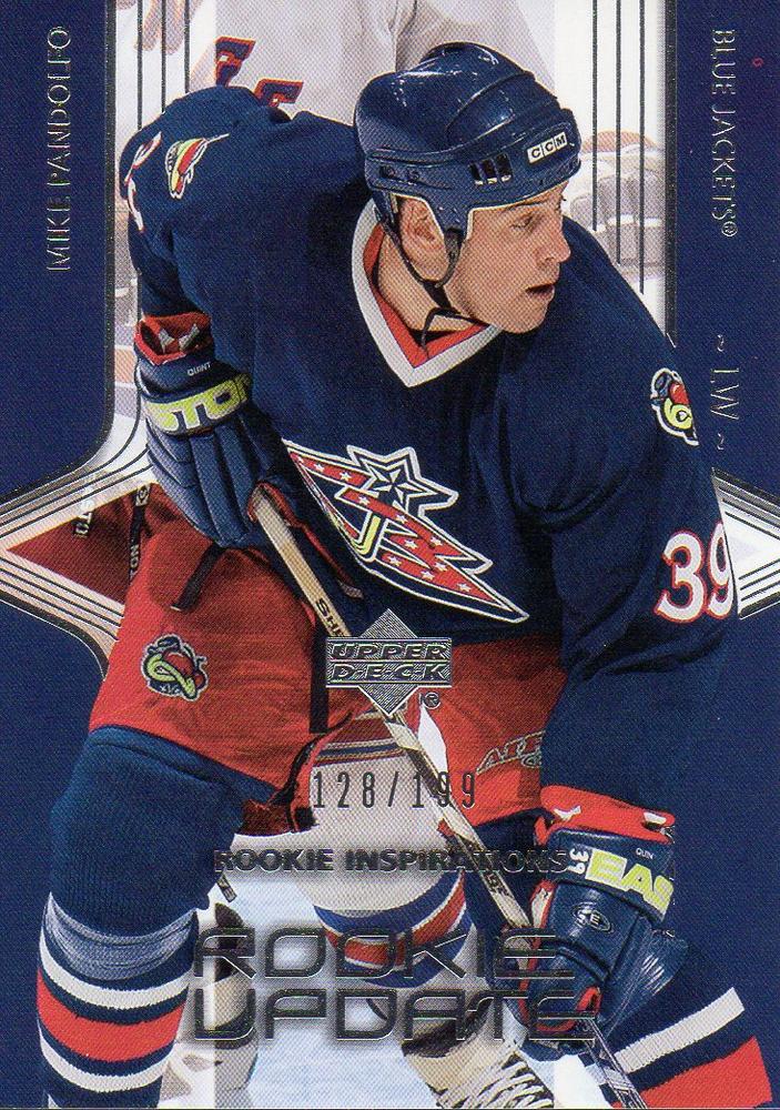 #189 Mike Pandolfo - Columbus Blue Jackets - 2003-04 Upper Deck Rookie Update Hockey