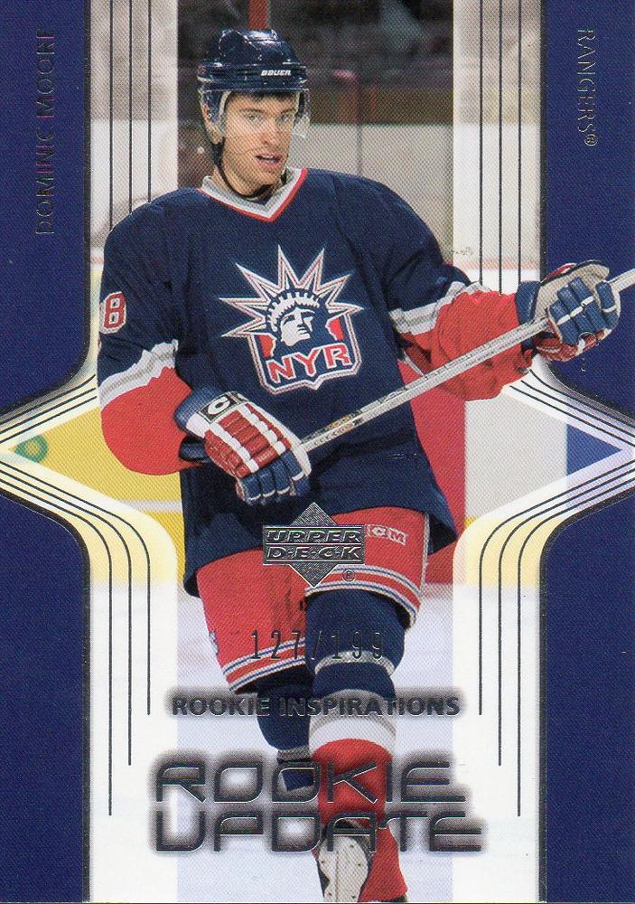 #196 Dominic Moore - New York Rangers - 2003-04 Upper Deck Rookie Update Hockey