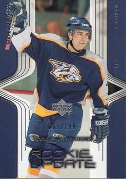 #215 Marek Zidlicky - Nashville Predators - 2003-04 Upper Deck Rookie Update Hockey