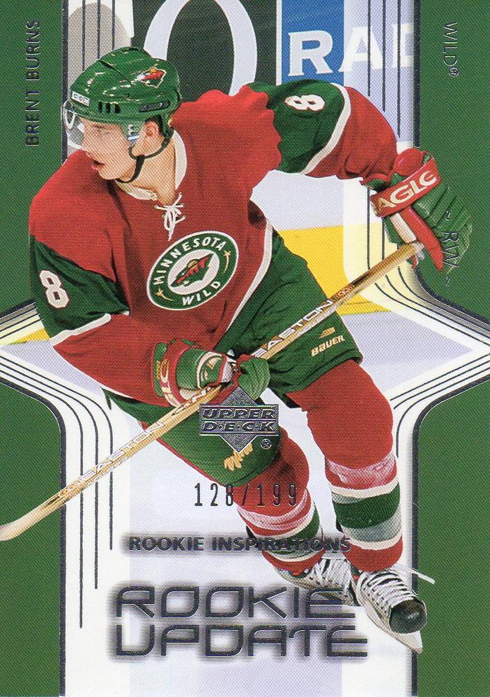 #217 Brent Burns - Minnesota Wild - 2003-04 Upper Deck Rookie Update Hockey