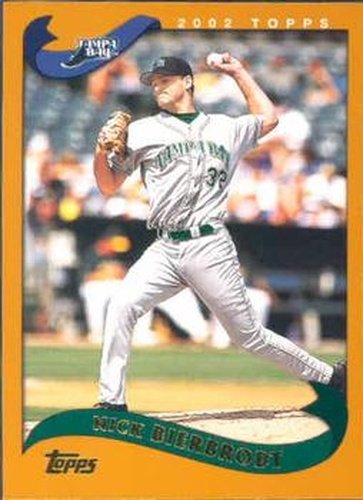 #572 Nick Bierbrodt - Tampa Bay Devil Rays - 2002 Topps Baseball