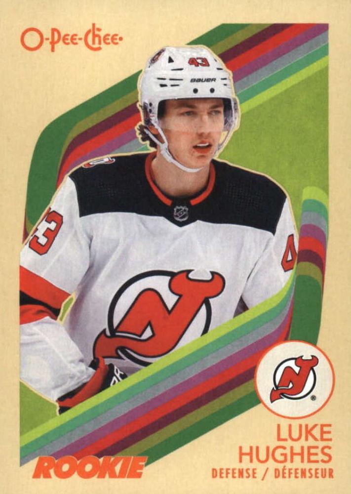 #572 Luke Hughes - New Jersey Devils - 2023-24 O-Pee-Chee - Retro Hockey