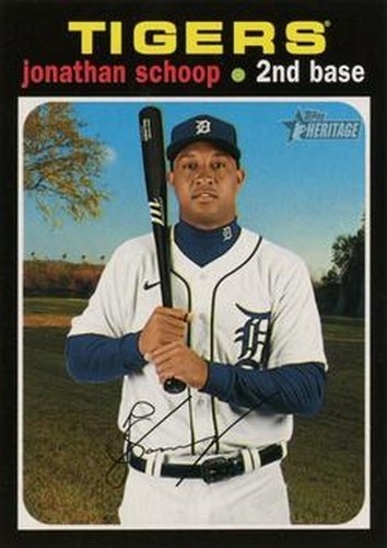 #572 Jonathan Schoop - Detroit Tigers - 2020 Topps Heritage Baseball