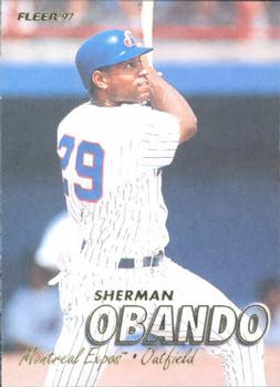 #573 Sherman Obando - Montreal Expos - 1997 Fleer Baseball