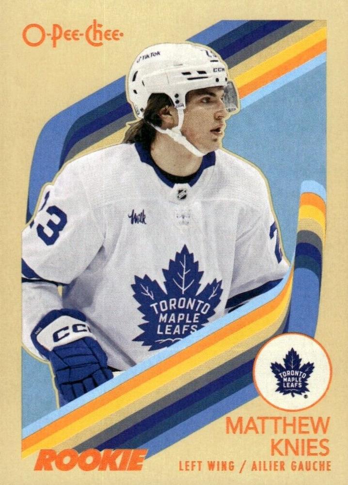 #573 Matthew Knies - Toronto Maple Leafs - 2023-24 O-Pee-Chee - Retro Hockey