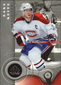 #54 Saku Koivu - Montreal Canadiens - 2005-06 SP Game Used Hockey