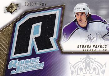 #144 George Parros - Los Angeles Kings - 2005-06 SPx Hockey