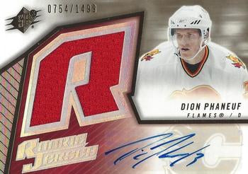 #164 Dion Phaneuf - Calgary Flames - 2005-06 SPx Hockey